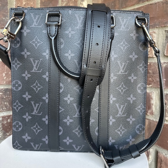 Louis Vuitton Sac Plat Cross Bag Monogram Eclipse Canvas - Picture 1 of 9